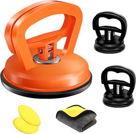 Onenice006 Nobrand 3pcs Car Dent Puller Kit Paintless Repair Tools Black Orange
