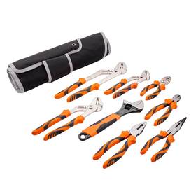 Sy-808 Nobrand 8-pc Pliers Set 12 Inch 10 8 Chnl Elec Slip Ndl Cut Adj