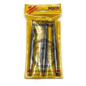 Ca-198 Noxon Vintage Spring Line Tools 3 Pc No Hammer Nail Punch Set Woodworking Usa