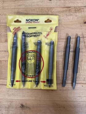 Wwa996 Noxon Vintage Spring Line Tools 6 Pc No Hammer Nail Punch Set Woodworking - Usa