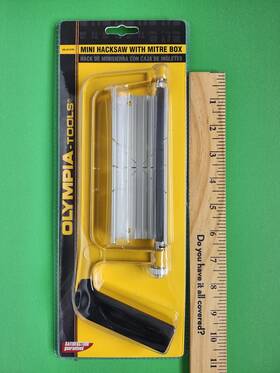 400-343-0796 Olympia Tools Mini Hack Saw With Mitre Box