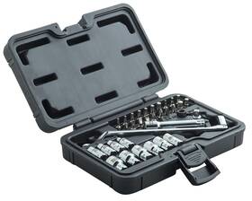 Omega Pro 83028 Go-through Socket Set Wrench 1/2 Inch Drive Flexible Ratchet 34pc
