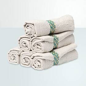 Omigo 819911011407 Bidet Towels Ultra Soft Set Of 6 Greige