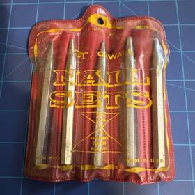 4101 Oxwall Vintage Nail Sets No.4101 Made In Usa