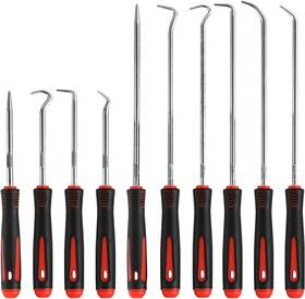 Pahiuii 313039475474 Hook And Pick Set 10pcs Precision Tools With Non-slip Grip For Automotive