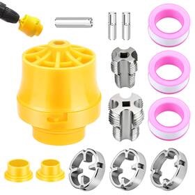 Partsdomauction 616361646285 Pvc Thread Maker Tool For Electric Drill Pipe Threader Kit 1/2 Inch 3/4 1 Die Tape