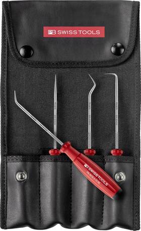 Pb Swiss Tools 610733292134 Mini Pick Tool Set 8681.set Cbb 100% Made 4-piece Swissgrip Hook