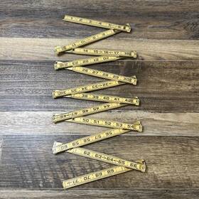 672ox Pec Vintage No. 72 Inch Wood Folding Ruler Made In Usa