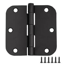 Pr-4753-2775336 Pemberly Row Stainless Steel Door Hinge In Matte Black - 12 Pack