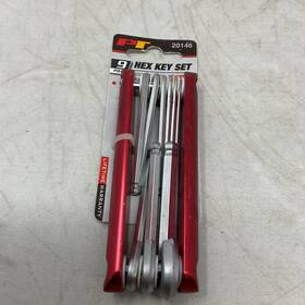20146 Performance Tool Aluminum 9-piece Sae Standard Hex Key Set
