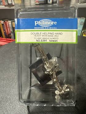 S391 Philmore Double Helping Hand Heavy Iron Base Adjustable