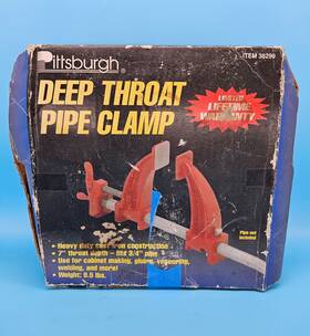 38299 Pittsburgh Deep Throat Pipe Clamp Tool 7 Inch Fits 3/4 Item #