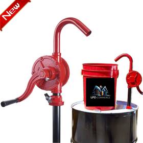 45743 Pittsburgh Professional Rotary Barrel Pump Hand Crank Oil Fuel Drum Transfer 10 Gpm With Bung