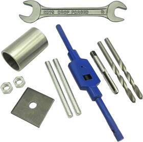 Poolzilla 445022766733 Anchor Removal Tool Kit 8 Piece Set For Rethreading And Removing Pool