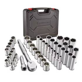 Powerbuilt 445009538506 47 Piece 3/8 Inch Drive Mechanics Tool Set