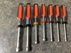 84051 Pratt-read Metric Hollow Nut Driver Set 7pc Orange Acrylic Handles