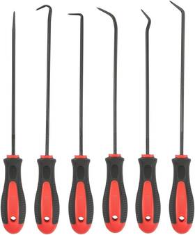 18005 Precision Rotation 6-piece Hook And Pick Set Extra Long Chrome Vanadium Steel Tools