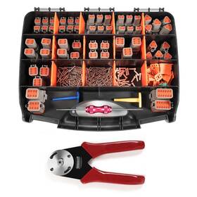Dt-28 Predimeza 366pcs 28kits Dt Connector Kit 2 3 4 6 8 12 Pin Connectors Crimping T
