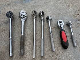 45-5103-2 Pro Series Task Force Allenite Ratchets Lot 7-piece 1/2 Inch And Drive Western Auto