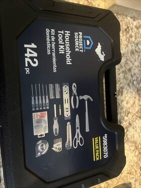 598370 Project Source Household Tool Kit 142 Pc