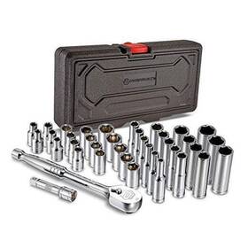 642450 Prook 1/4-inch Drive Mechanics Tool Set - With Sae And Metric Socket 38 Piece