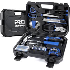 Prostormer 011474113044 93piece Portable Tool Kit Basic Household Repair Set With Toolbox Storage C