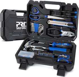 Ppptht249a Prostormer 93-piece Tool Kit Basic Household Repair Set With Toolbox Stora