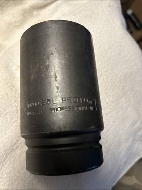 Proto 10025l Impact Socket 6pt 1-9/16 1 Inch Drive