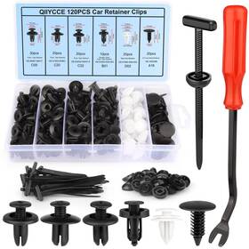 He26-30 Qiiycce 150pcs Car Clips And Plastic Rivets - 7 Popular Sizes Fits Bumpers Fenders