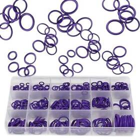 Qodolsi 727903991463 270 Pack Car O Rings Rubber Gasket Ring Replacement Pcs Purple