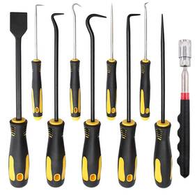 Qovydx 821906533207 10 Pcs Mechanic Pick Set Precision Hook Picks Tools Scraper Ho