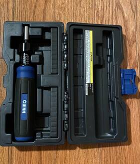 58950 Quinn Torque Screwdriver 10-50 Inch Lbs #58950 Used No Bits Included