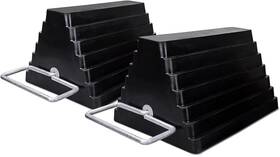Nbts037 Rbnb 2 Packs Rubber Heavy Duty Wheel Chocks For Travel Trailers With Eye Bolt Solid