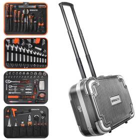 414001 Realtek 123 Piece Tool Set With Aluminum Case Mechanics Cr-v Construct