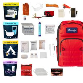 Qkck13 Redfora Complete Earthquake Bag - 3 Day Emergency Kit For Earthquakes Hurricanes Wildf Qkck13 Redfora Complete Earthquake Bag - 3 Day Emergency Kit For Earthquakes Hurricanes Wildf