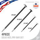 Ref97209 Horusdy Steel Heel Pry Bar Set Aligning End Toe Crow