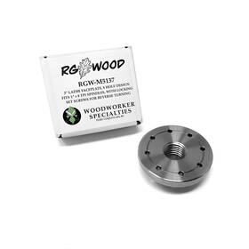 Rgwood 628090850079 3 Inch Hd Steel Wood Lathe Face Plate 1 X 8tpi Threaded With Locking Set Screw