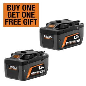 Ac840120-ac840120 Ridgid Power Tool Accessories 18v 12.0 Ah Max Output Exp Lithium-ion Battery