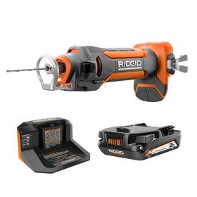 R84730ksbn Ridgid 18 Volt Drywall Cut-out Tool Kit With 2.0 Ah Battery And Charger