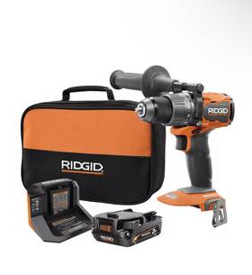 R86114kn Ridgid 18v Brushless Cordless 1/2 Inch Drill/driver 2.0 Ah Battery Charger