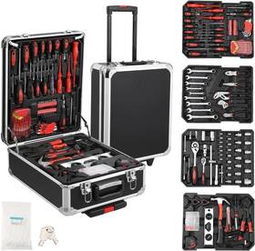 Qd116 Riedhoff 800-piece Mechanic Tool Box Set With Trolley Case Black And Silver