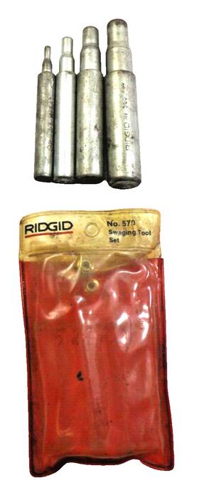 66440 Rigid No.570 4 Piece Swagging Tool Set In Vinyl Pouch