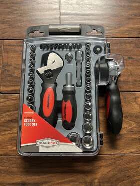 Rpps10046pdq Road Pro 45 Piece Stubby Tool Set With Case New