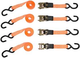 Ep-2068 Rps Outdoors Orange 1 Inch X 10ft Ratchet Tie Down Straps 500 Lb Break Strength 4