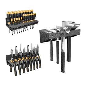 Sph38003 Rugaijeffpooda ㅤ Screwdriver Holder Pliers Hammer Rack Set Of 3 Tool Organize