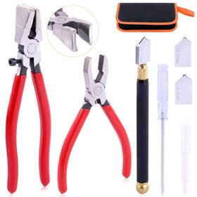R513-blq Rustark 3pcs Premium Glass Running Breaking Pliers And Class Cutter Kit Heavy Duty G