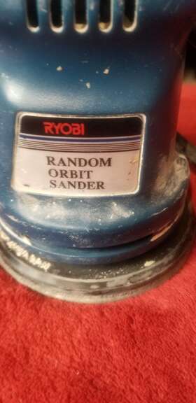 Rs-112 Ryobi 9-6661 Palm Held Random Orbit Sander-guc-free Shipping