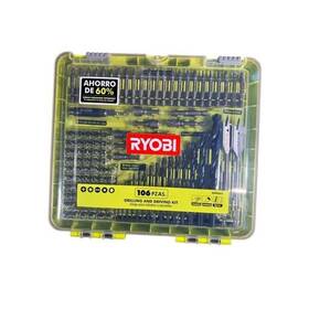 A981065 Ryobi Drilling And Driving Kit 106-piece Set With Case