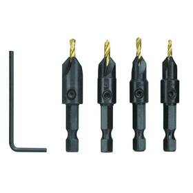 Ar2008g Ryobi Speedload 5-piece Power Groove Countersink Drill Bit Set