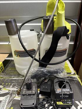 P28302btl Ryobi One 18v Cordless Battery 2 Gal. Chemical Sprayer Holster Extra Tank Tool Only